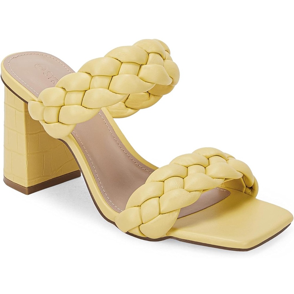 Braided Block Heel Sandal